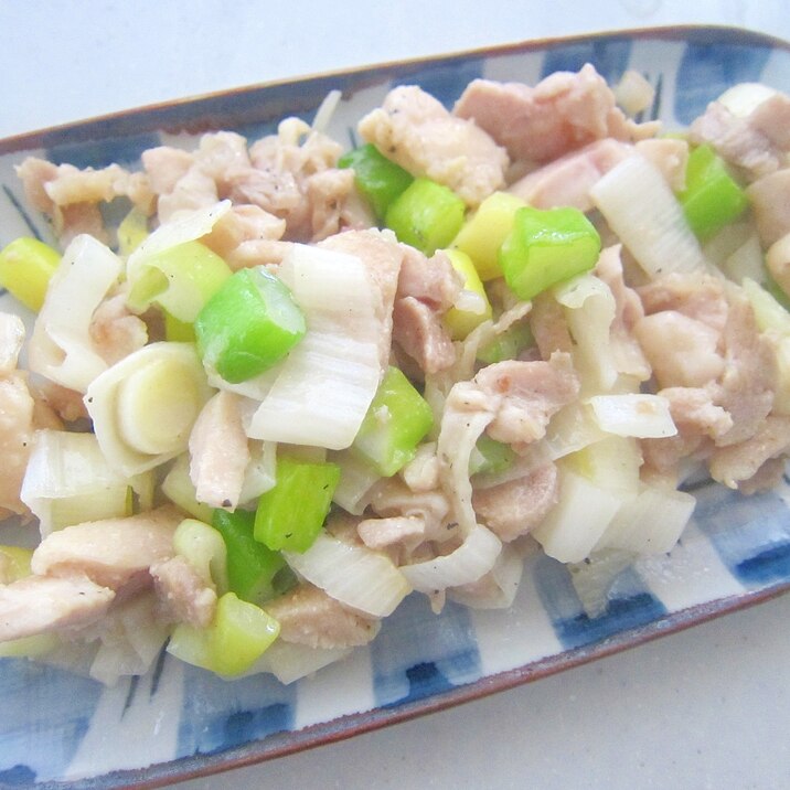 鶏もも肉と葱と塩のたれの焼き鳥グリル